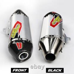 Full System Exhaust Muffler Racing Pipe Stainless Steel Set For Kawasaki Klx140