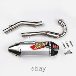 Full System Exhaust Muffler Racing Pipe Stainless Steel Set For Kawasaki Klx140