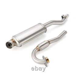 Full System Exhaust Muffler Stainless Steel Racing For Kawasaki KLX140 KLX140L R