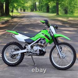 Full System Exhaust Muffler Stainless Steel Racing For Kawasaki KLX140 KLX140L R