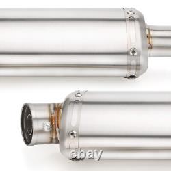 Full System Exhaust Muffler Stainless Steel Racing For Kawasaki KLX140 KLX140L R