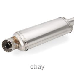 Full System Exhaust Muffler Stainless Steel Racing For Kawasaki KLX140 KLX140L R
