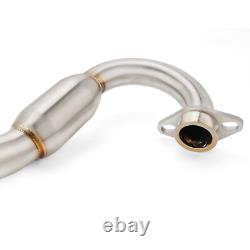 Full System Exhaust Muffler Stainless Steel Racing For Kawasaki KLX140 KLX140L R