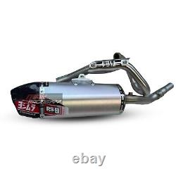 Full System Exhaust Racing Stainless Steel Carbon Pipe Fit Kawasaki Klx230