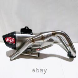 Full System Racing Pipe Kit Stainless Steel Carbon Silver For Kawasaki Klx 230
