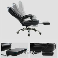 Gaming Chair Racing Ergonomic Recliner Office Computer Desk Chair Swivel Black