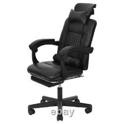 Gaming Chair Reclining Racing Chair High Back with Footrest Leather Office Home