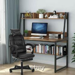 Gaming Chair Reclining Racing Chair High Back with Footrest Leather Office Home