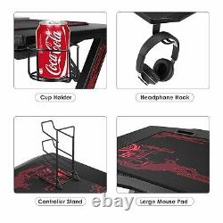 Gaming Desk Computer Table PC Laptop Ergonomic Racing Style Gamer 43 Desk Home