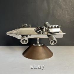 Handmade Stainless Steel Welded Metal Art Formula One Car Racing Sculpture Art Handmade Stainless Steel Welded Metal Art Formula One Car Racing Sculpture Art