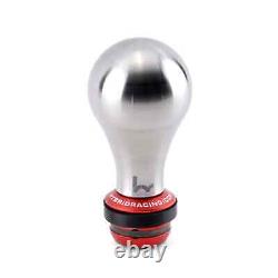 Hybrid Racing Shift Knob & Shift Boot Collar Combo Stainless Steel & Red