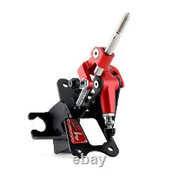 Hybrid Racing Short Shifter Assembly Kit Red For 06-11 Honda Civic Si Base All