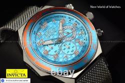 Invicta Men's RACING Chronograph LIGHT BLUE Dial Stainless Steel Watch-50mm