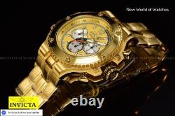 Invicta Men's Racing 56mm Chronograph Quartz Stainless Steel GOLD Tone Watch
