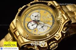 Invicta Men's Racing 56mm Chronograph Quartz Stainless Steel GOLD Tone Watch