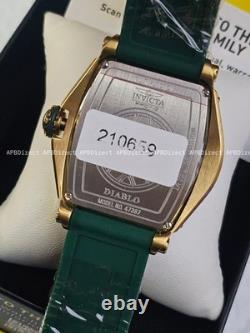 Invicta Next Gen DIABLO S1 Rally GOLD / Green Racing Collection mens watch