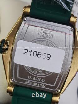 Invicta Next Gen DIABLO S1 Rally GOLD / Green Racing Collection mens watch
