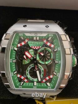 Invicta Racing Casino Green Stainless Steel 47mm Gunmetal Dial Men Watch