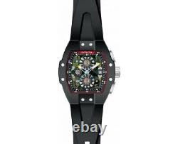 Invicta Racing Men's Black Stainless Steel Case Watch NEW