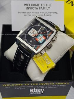 Invicta Racing S1 Rally Chronograph Black Leather Strap Mens Watch