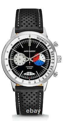 JACK MASON JM-R402-003 RACING Tachymeter chronograph Waterproof Punching leather
