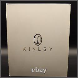 KINLEY Racing Series Mens Chronograph Watch, White Dial, Stainless Steel Band