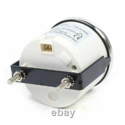 MOTOR METER RACING Classic 6 Gauge Set Speedometer stainless steel plate white