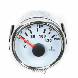 MOTOR METER RACING Classic 6 Gauge Set Speedometer stainless steel plate white