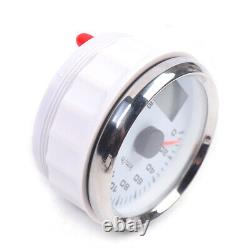 MOTOR METER RACING Classic 6 Gauge Set Speedometer stainless steel plate white