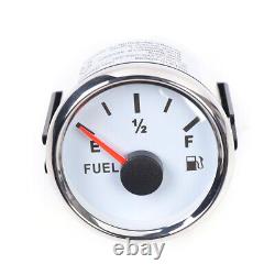 MOTOR METER RACING Classic 6 Gauge Set Speedometer stainless steel plate white