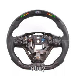 Mazda RX8 Carbon Fiber LED Steering Wheel Flat Bottom Racing