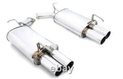 Megan Racing Stainless Steel Axleback Exhaust Fits M35 M45 2006-2010 AWD/RWD