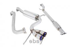 Megan Racing Type2 Cat-Back Exhaust for Hyundai Veloster 2012+ Burnt Rolled Tip