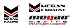 Megan Racing Universal Stainless Steel Angled Blast Pipe 4 Blue Tip 3 Inlet