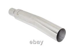 Megan Racing Universal Stainless Steel Angled Blast Pipe 4 Tip 3 Inlet
