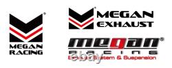 Megan Racing Universal Stainless Steel Angled Blast Pipe 4 Tip 3 Inlet