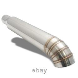 Megan Racing Universal Stainless Steel Turn Down Blast Pipe 4 Tip 3 Inlet