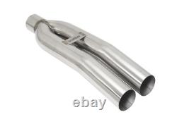 Megan Racing Universal Stainless Steel Twin Angled Blast Pipes 3 Tip 3 Inlet