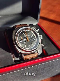 Men's Geckota C-01 42mm Chronograph Racing Watch Seiko Mecha-Quartz Mvt Exc Cond