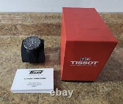 Men's Tissot T-Race Chronograph Stainless Steel Watch with Silicone Strap