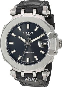 Mens T-Race Stainless Steel Sport Watch Black T1154071705100