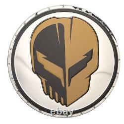 Metal Sign 2020-2023 C8 Mirror Stainless Steel Corvette Racing Jake Skull Logo