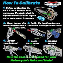 Motorcycle Chain Tension Tool for Quick Adjustments Without Messy Measurements