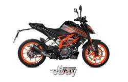 Muffler Exhaust Black Stainless Steel Racing MIVV Mk3 Ktm 125 Duke 2021 2023