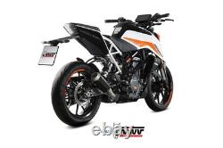 Muffler Exhaust Black Stainless Steel Racing MIVV Mk3 Ktm 390 Duke 2021 2023