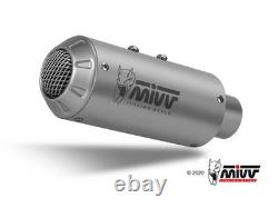 Muffler Exhaust Stainless Steel Racing MIVV Mk3 Kawasaki Z400 2019 2023