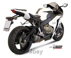 Muffler Exhaust Stainless Steel Racing MIVV Suono Honda Cbr 1000 Rr 2008 2013