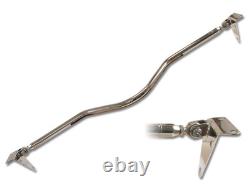 Mustang Monte Carlo Bar Curved Race Style Adjustable Stainless Steel 1965 1966