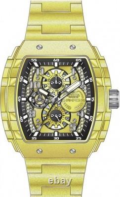 New Invicta 49066 Racing Champions Gold Tone Steel Multi Function Watch 47mm