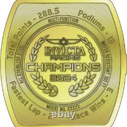 New Invicta 49066 Racing Champions Gold Tone Steel Multi Function Watch 47mm